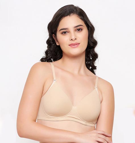 Women Nude-Coloured Lightly Padded Bra